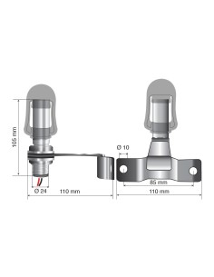 -SUPPORTO--05--X LAMPADE ROTANTI CON ATTACCO DIN T 2