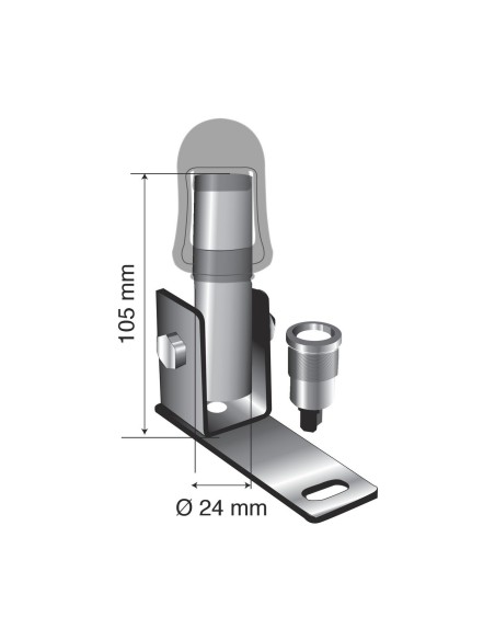 -SUPPORTO--06--X LAMPADE ROTANTI CON ATTACCO DIN T