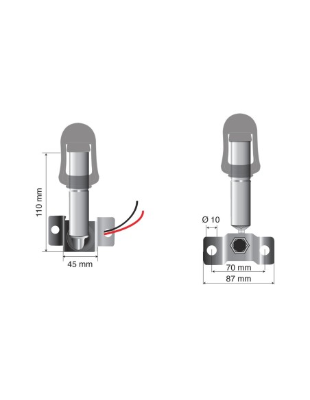 -SUPPORTO--08--X LAMPADE ROTANTI CON ATTACCO DIN T