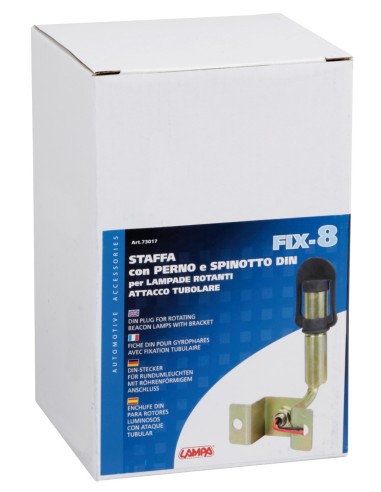 -SUPPORTO--08--X LAMPADE ROTANTI CON ATTACCO DIN T