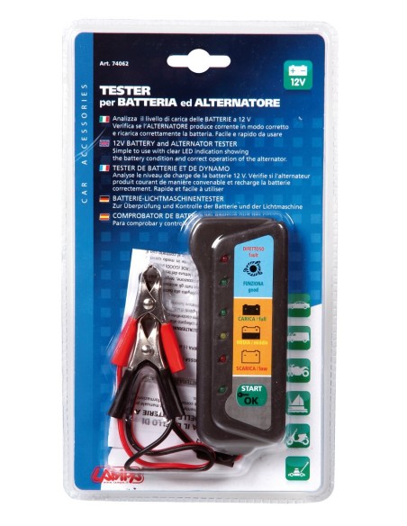TESTER BATTERIA ALTERNATORE