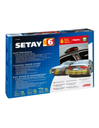 PARKING SENSOR S-6 MONTAGGIO INTERNO + DISPLAY DIG