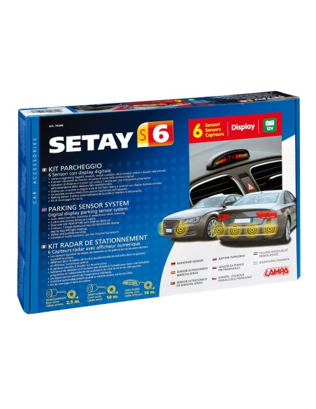 PARKING SENSOR S-6 MONTAGGIO INTERNO + DISPLAY DIG