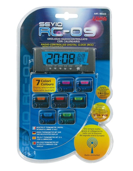 SEYIO RC-9 OROLOGIO RADIO CONTROLLATO+CALENDARIO/T