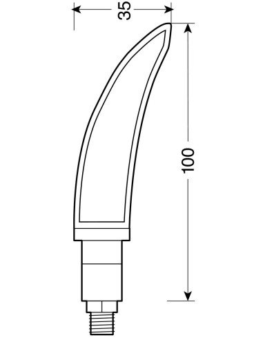 CP.FRECCE NERE MOD.KATANA SMD VETRO BIANCO