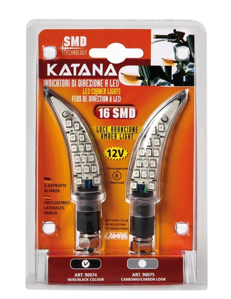 CP.FRECCE NERE MOD.KATANA SMD VETRO BIANCO