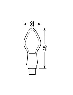 CP.FRECCE NERE MOD.PIXIA LED VETRO BIANCO 2