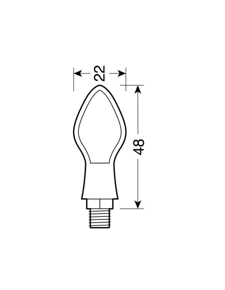 CP.FRECCE NERE MOD.PIXIA LED VETRO BIANCO