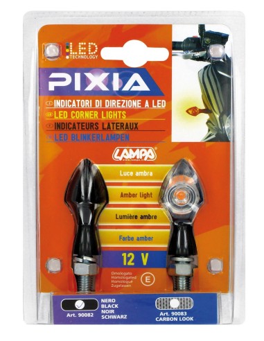 CP.FRECCE NERE MOD.PIXIA LED VETRO BIANCO