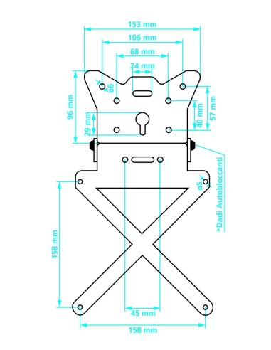 PORTATARGA MOTO X-PLATE