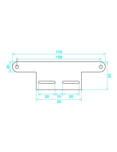 SUPPORTO CATARIF.TARGA MOTO
