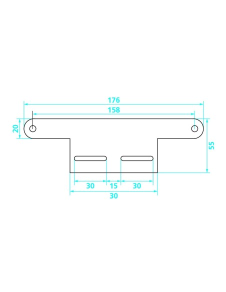 SUPPORTO CATARIF.TARGA MOTO