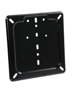 BASE TARGA IN ACCIAO INOX NERO