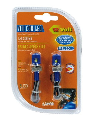 CP.VITI M8 COL.BLU LUCE BIANCA A LED