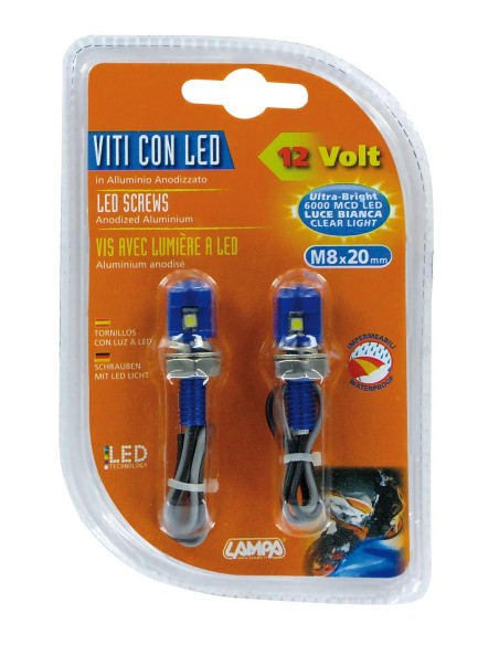 CP.VITI M8 COL.BLU LUCE BIANCA A LED
