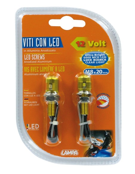 CP.VITI M8 COL.ORO LUCE BIANCA A LED