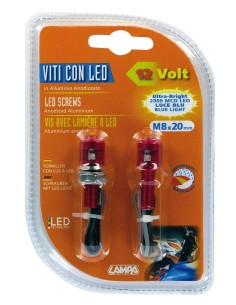 CP.VITI M8 COL.ROSSO LUCE BLU A LED 2