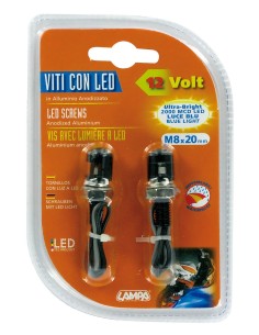 CP.VITI M8 COL.NERO LUCE BLU A LED 2