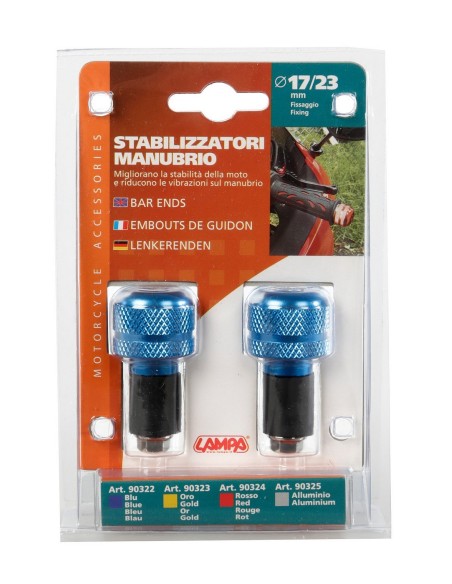 CP.CONTRAPPESI MANUBRIO BLU 17/23 MM FISSAGGIO