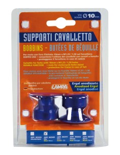 CP.SUPPORTI CAVALLETTO BLU VITI 10MM