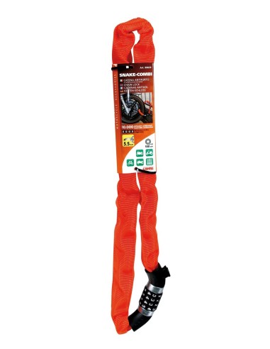 -CATENA ANTIFURTO--SNAKE-COMBI-- 5,5 MM SEZIONE X