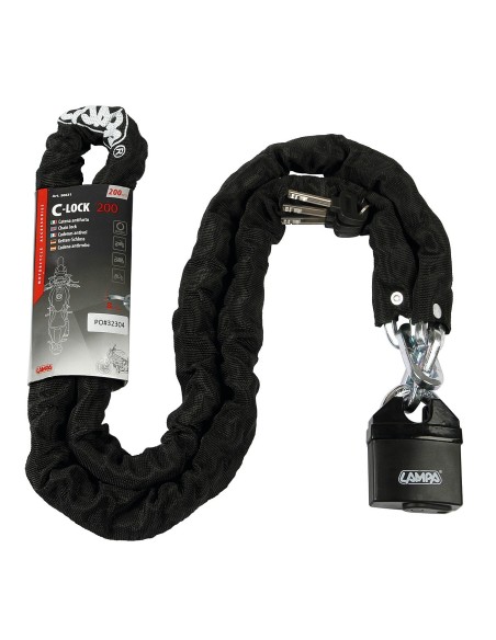 CATENA ANTIFURTO 8MM X 2M CON LUCCHETTO