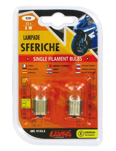 CP.LAMPADE SFER.12V 5W BA15S