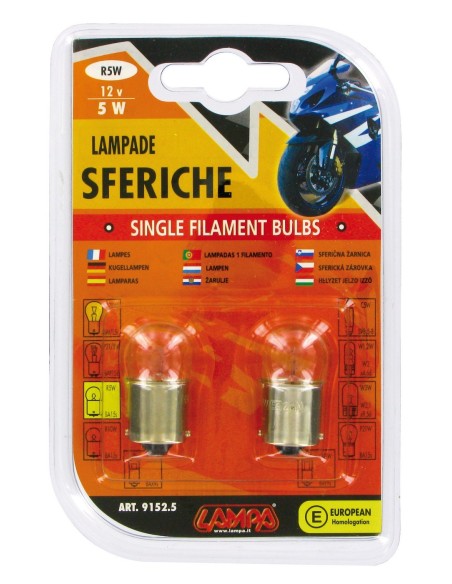 CP.LAMPADE SFER.12V 5W BA15S