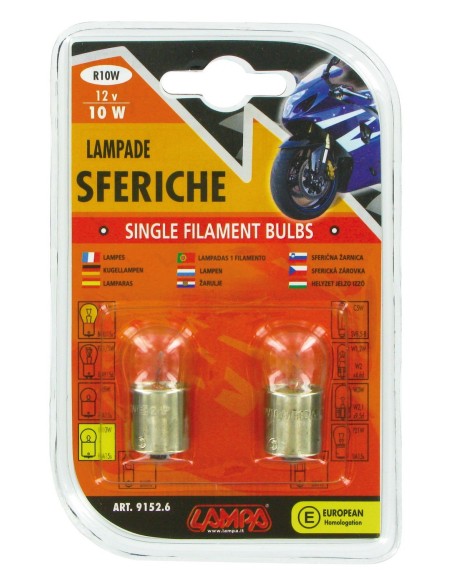 CP.LAMPADE SFER.12V 10W BA15S