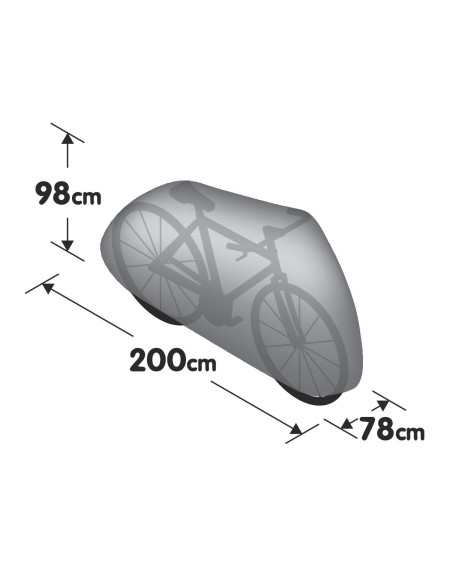 -TELO COPRI BICICLETTA--DE-LUX-- 200X78X98CM-