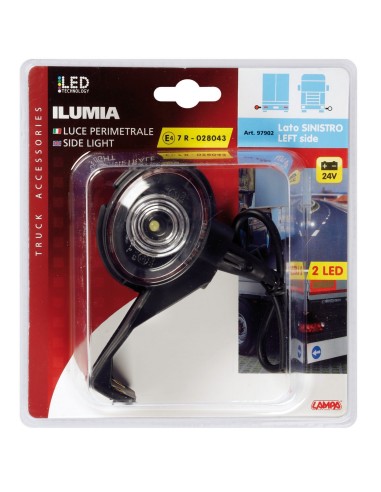 LUCE INGOMBRO SINISTRA 24V ATTACCO LATERALE