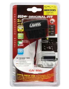 DOPPIA PRESA USB SPECIFICA PER MERCEDES MP3 2