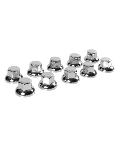SET 40 PZ.COPRIBULLONI 32MM ACCIAIO INOX CORTI LUC