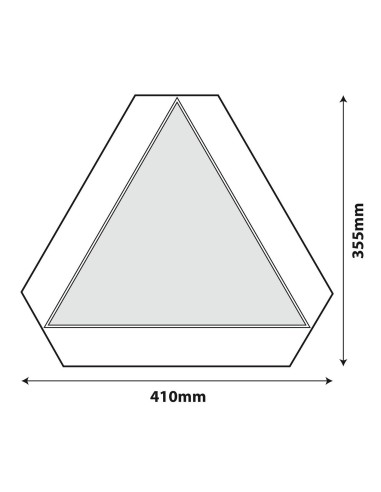 TRIANGOLO PER MEZZI LENTI ECE 69.01 ALLUMINIO 1.2M