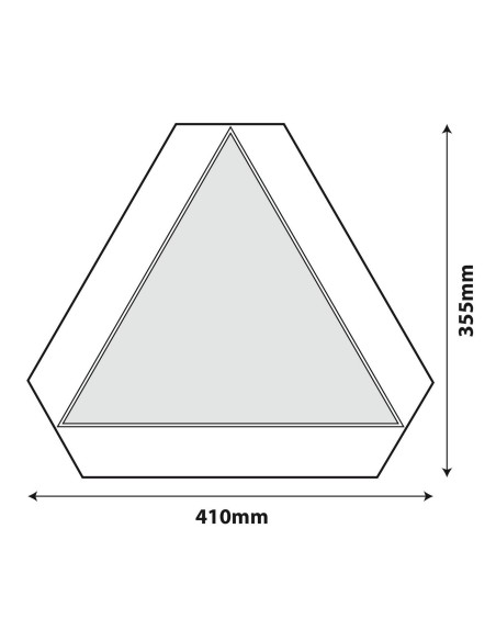 TRIANGOLO PER MEZZI LENTI ECE 69.01 ALLUMINIO 1.2M