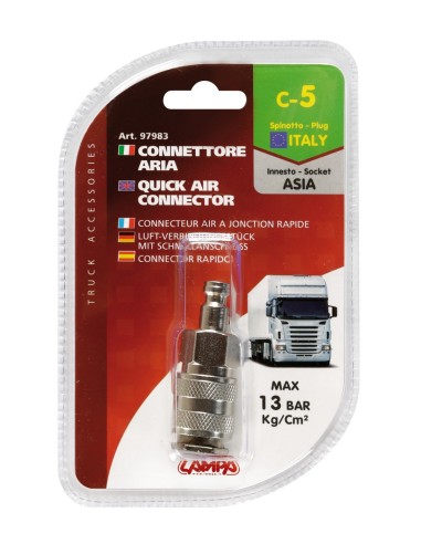 -CONNETTORE ARIA--C5--MASCHIO ITALIA  in poi FEMMINA CINA