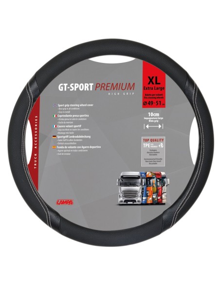 -COPRIVOLANTE TPE--GT-SPORT--XL-- 49-51CM NERO / S