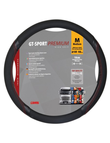 -COPRIVOLANTE TPE--GT-SPORT--M-- 44-46CM NERO / RO