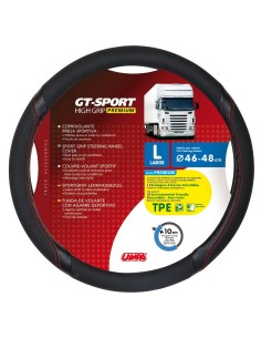 -COPRIVOLANTE TPE--GT-SPORT--L-- 46-48CM NERO / RO