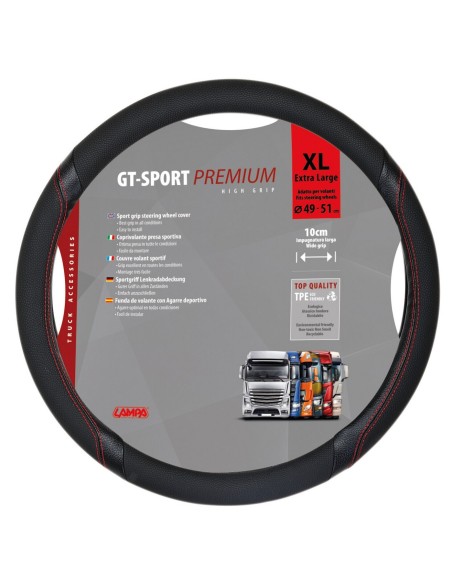 -COPRIVOLANTE TPE--GT-SPORT--XL-- 49-51CM NERO / R