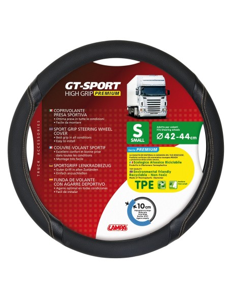 -COPRIVOLANTE TPE--GT-SPORT--S-- 42-44CM NERO / BE