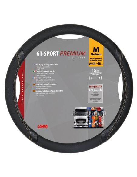 -COPRIVOLANTE TPE--GT-SPORT--M-- 44-46CM NERO / BE