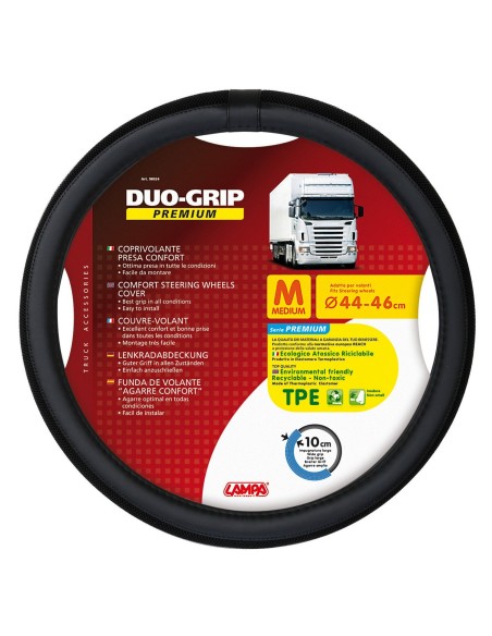 -COPRIVOLANTE TPE--DUO-GRIP--M-- 44-46CM NERO-