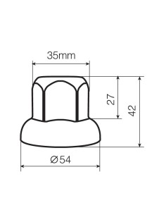 SET 40 PZ.COPRIBULLONI 33MM ACCIAIO INOX LUCIDATI 2