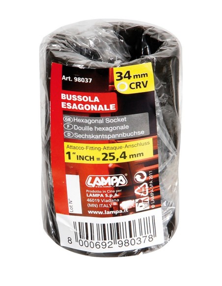 -CHIAVE BUSSOLA ESAGONALE CRV 1--   in poi  34 MM-