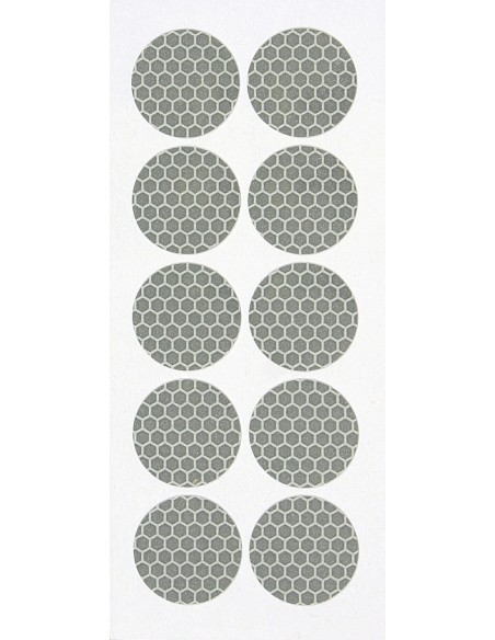 SET 10 PZ ADESIVI RIFLETTENTI BIANCHI PER COPRIDAD