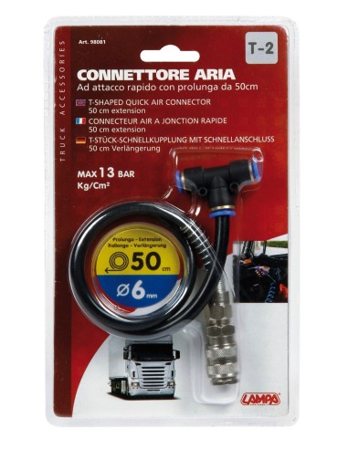 -CONNETTORE ARIA CON PROLUNGA 50CM--T2---