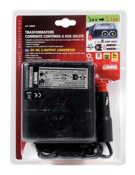 TRASFORMATORE 24  in poi 12V A DUE USCITE