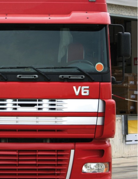 -EMBLEMA CROMATO --V-6-- TRUCK-