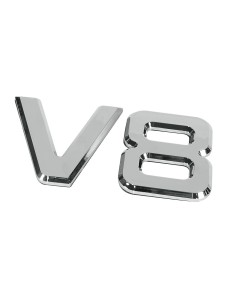 -EMBLEMA CROMATO --V-8-- TRUCK-